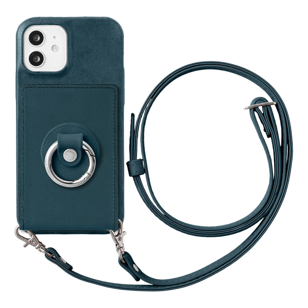 Genuine Leather Tochigi Leather Mirror & Smartphone Ring & Shoulder Strap Included Back Case for Google Pixel Series