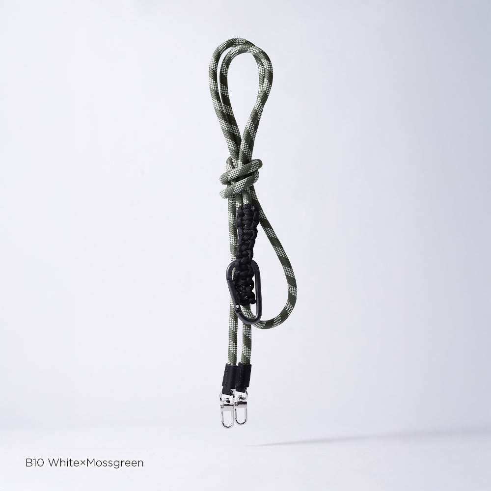 カラビナ付き 8mmロープショルダーストラップ