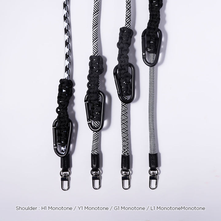 カラビナ付き 8mmロープショルダーストラップ