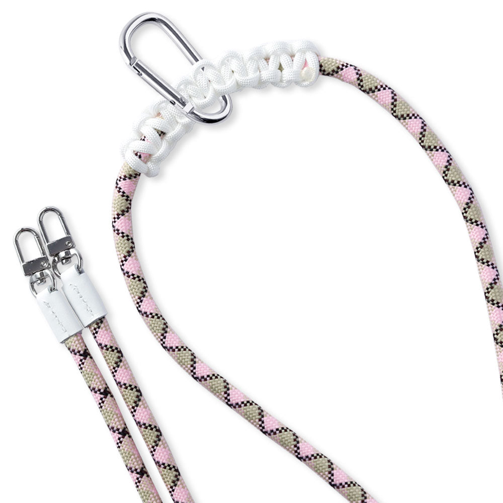 カラビナ付き 8mmロープショルダーストラップ