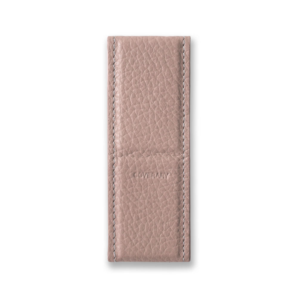 Ceinture à main avec support en cuir italien grainé, 32 couleurs, cuir véritable