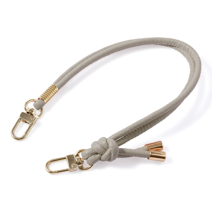 Sangle courte ronde en cuir végan embossé