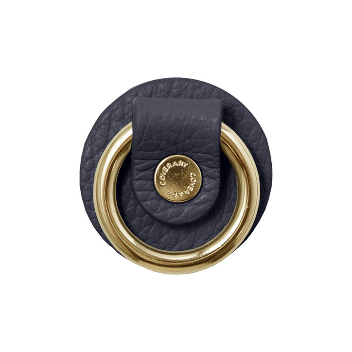 Anneau pour téléphone en cuir véritable italien grainé, 32 couleurs