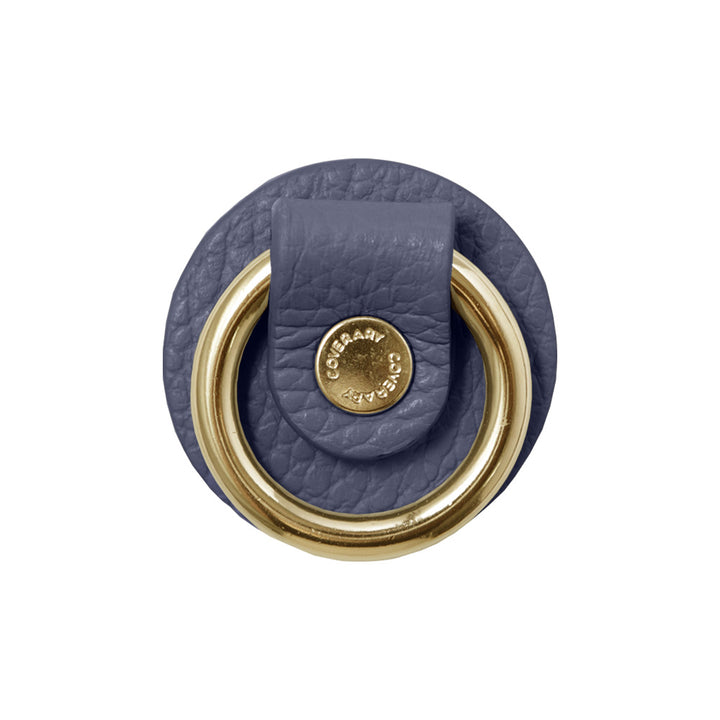 Anneau pour téléphone en cuir véritable italien grainé, 32 couleurs