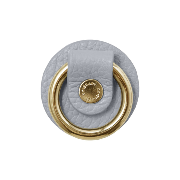 Anneau pour téléphone en cuir véritable italien grainé, 32 couleurs