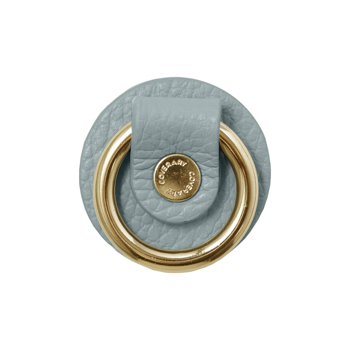 Anneau pour téléphone en cuir véritable italien grainé, 32 couleurs