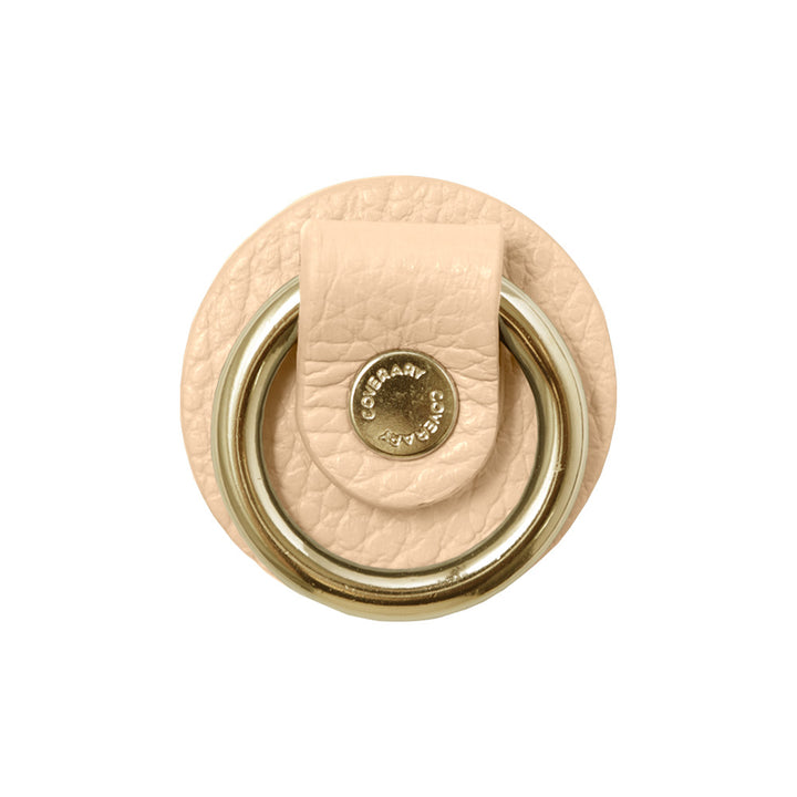 Anneau pour téléphone en cuir véritable italien grainé, 32 couleurs