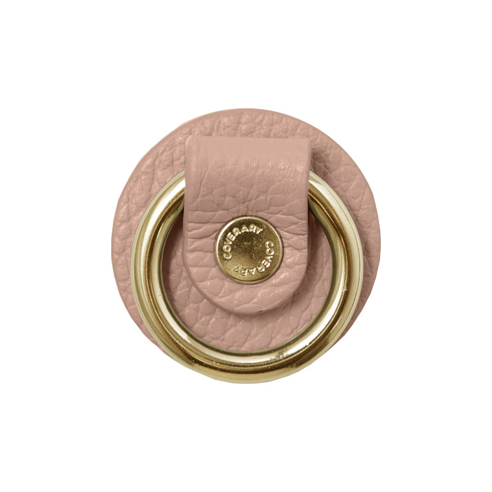 Anneau pour téléphone en cuir véritable italien grainé, 32 couleurs