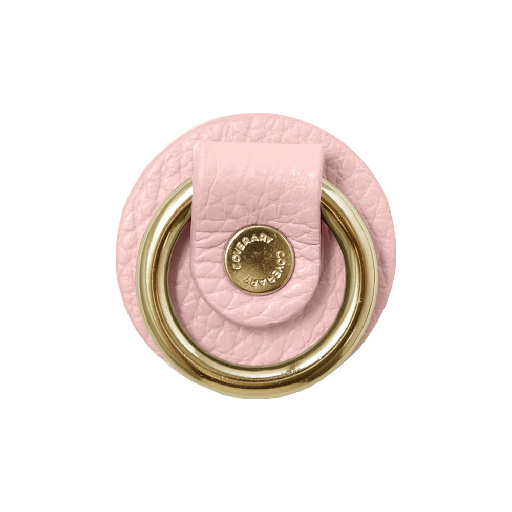 Anneau pour téléphone en cuir véritable italien grainé, 32 couleurs