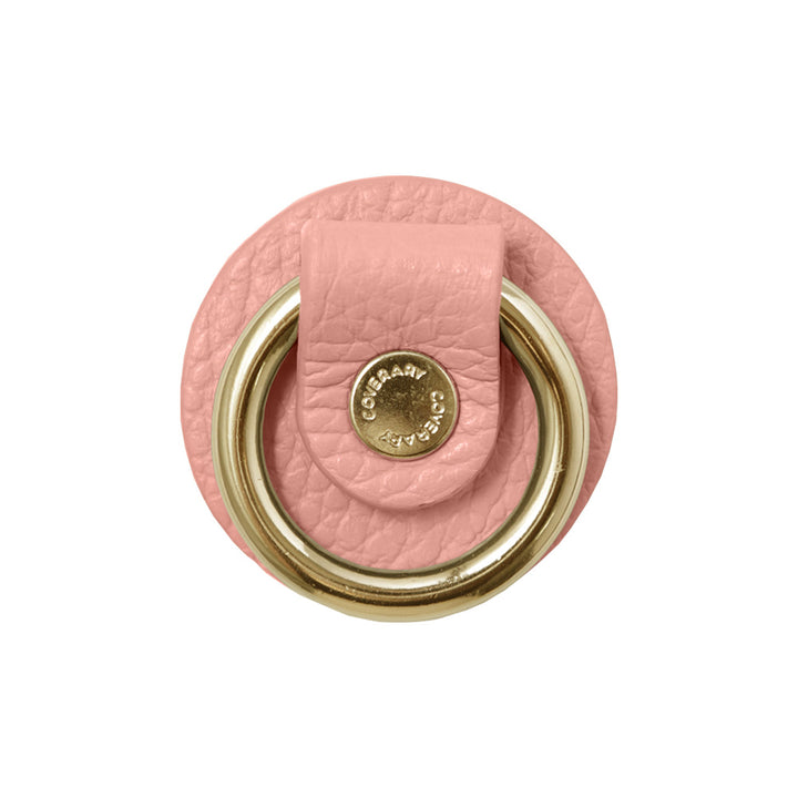 Anneau pour téléphone en cuir véritable italien grainé, 32 couleurs