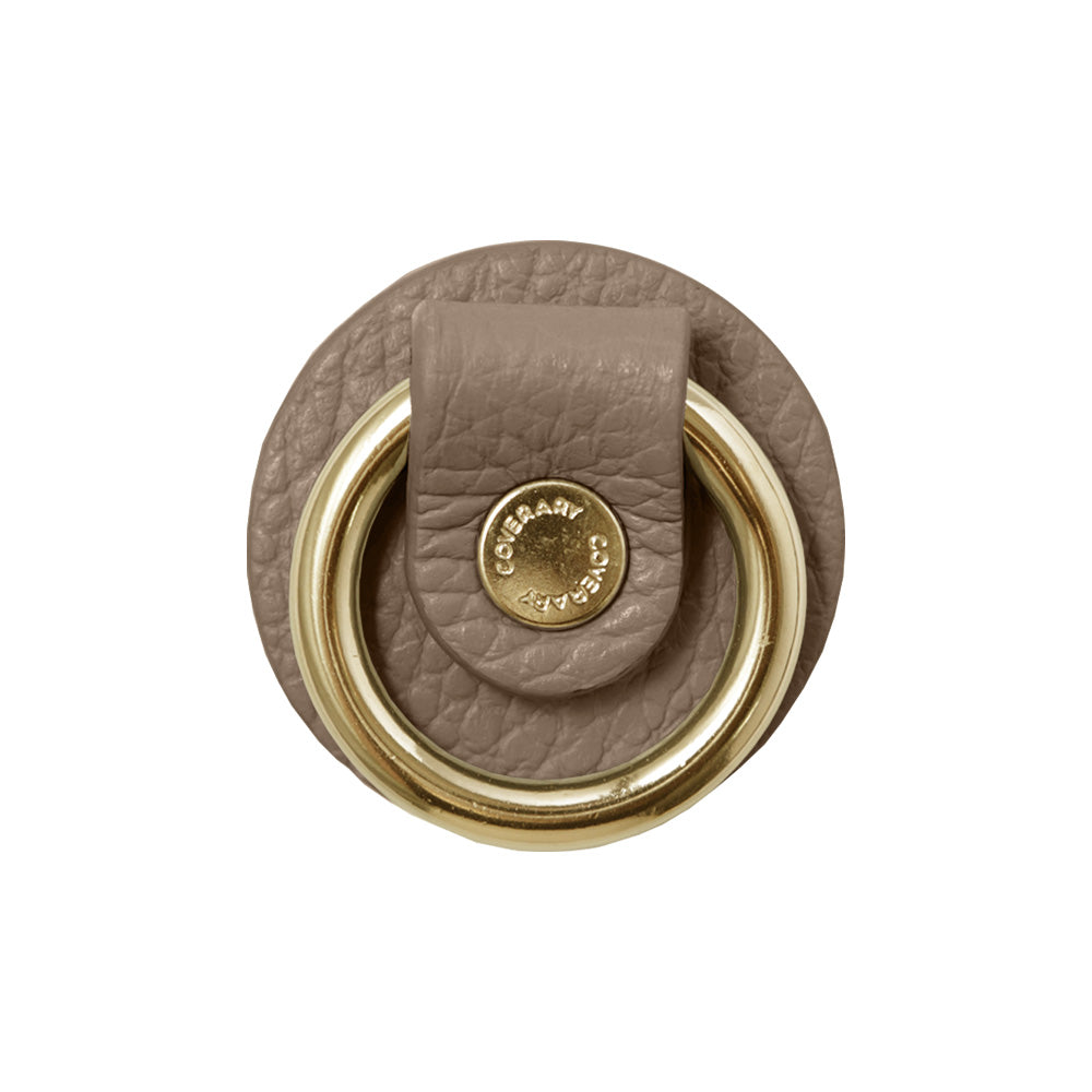 Anneau pour téléphone en cuir véritable italien grainé, 32 couleurs