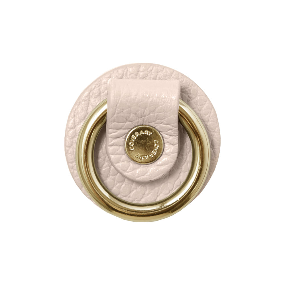 Anneau pour téléphone en cuir véritable italien grainé, 32 couleurs