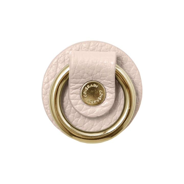 Anneau pour téléphone en cuir véritable italien grainé, 32 couleurs