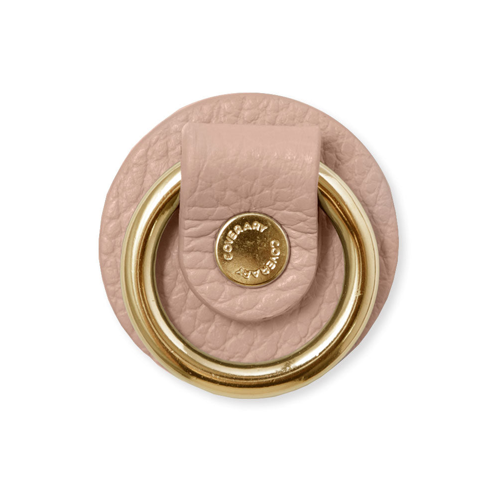 Anneau pour téléphone en cuir véritable italien grainé, 32 couleurs