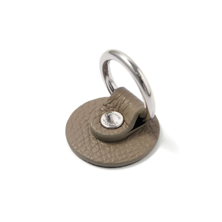 Anneau pour téléphone en cuir véritable italien grainé, 32 couleurs