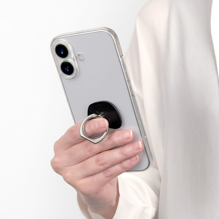 Anneau pour téléphone en cuir véritable de Tochigi, design au choix