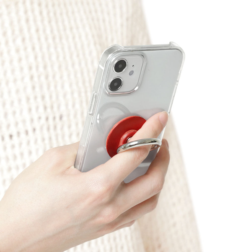 Genuine Leather Tochigi Leather Smartphone Ring