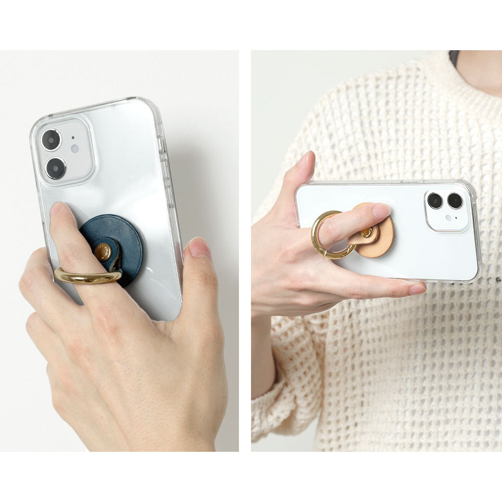 Genuine Leather Tochigi Leather Smartphone Ring