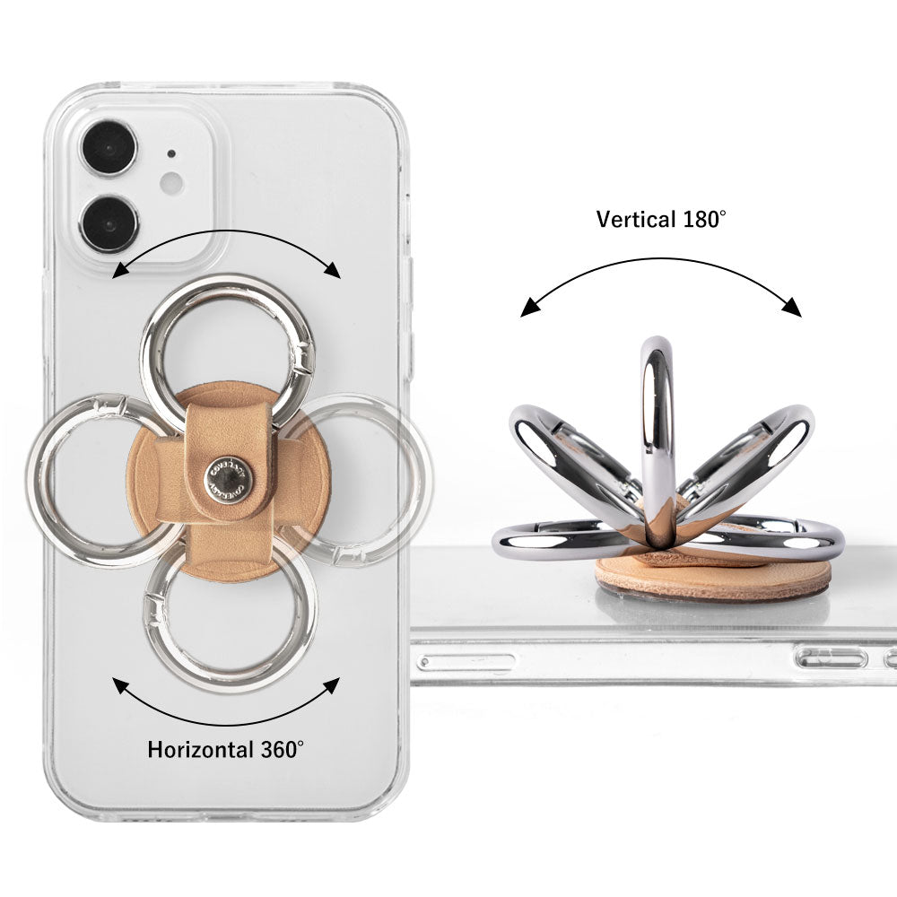 Genuine Leather Tochigi Leather Smartphone Ring