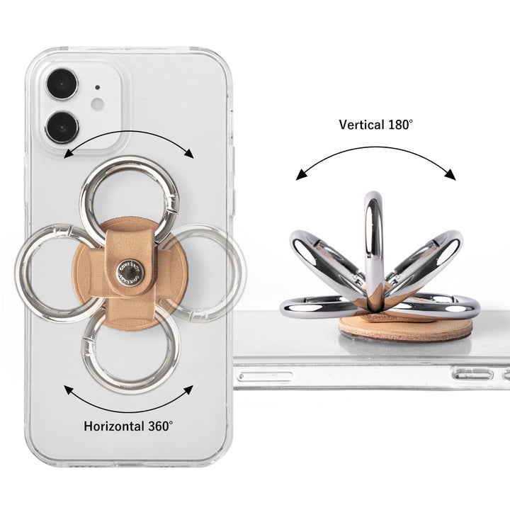 Genuine Leather Tochigi Leather Smartphone Ring