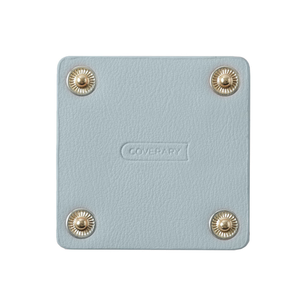 Cuir végan couleur pastel terne aspect cuir lisse base à pression