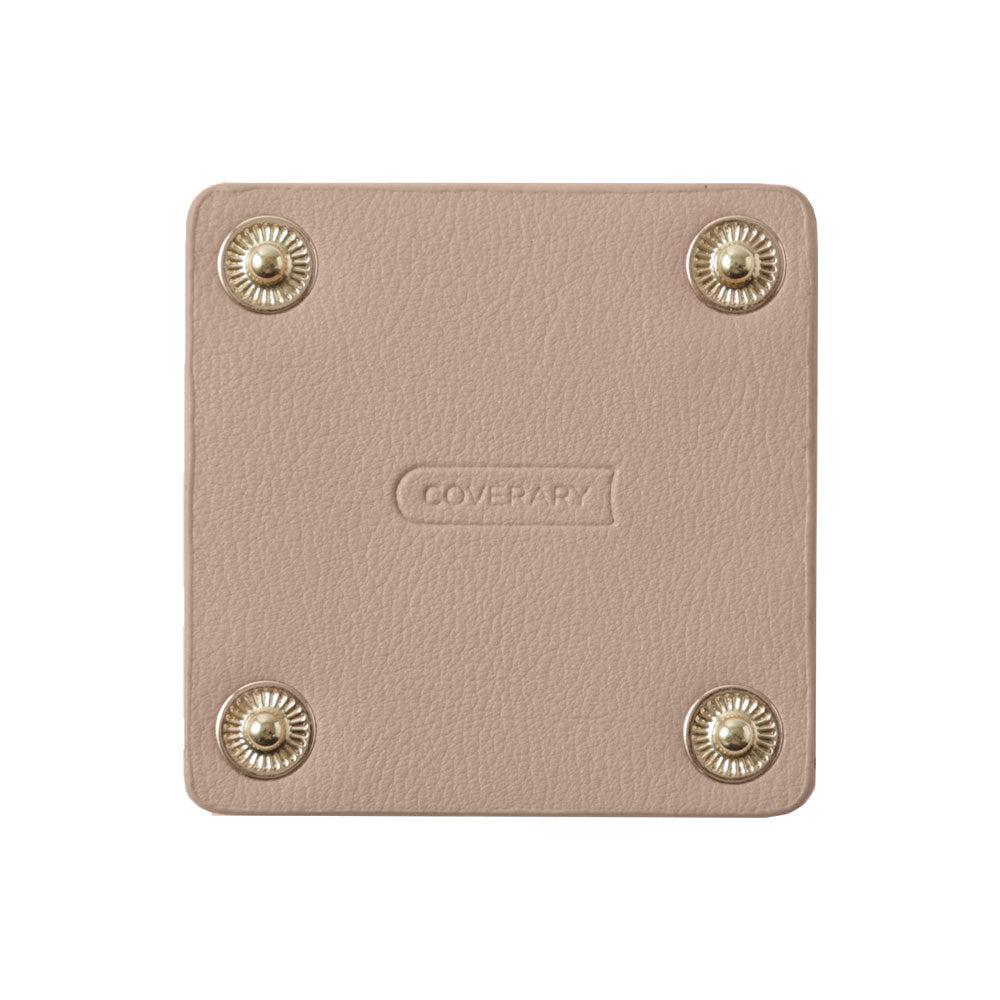 Cuir végan couleur pastel terne aspect cuir lisse base à pression