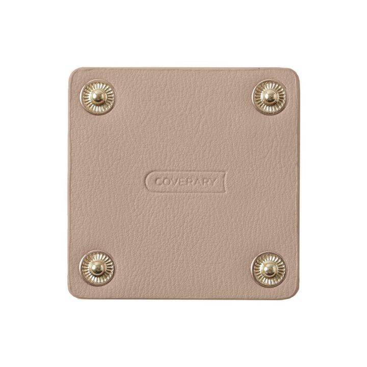 Cuir végan couleur pastel terne aspect cuir lisse base à pression