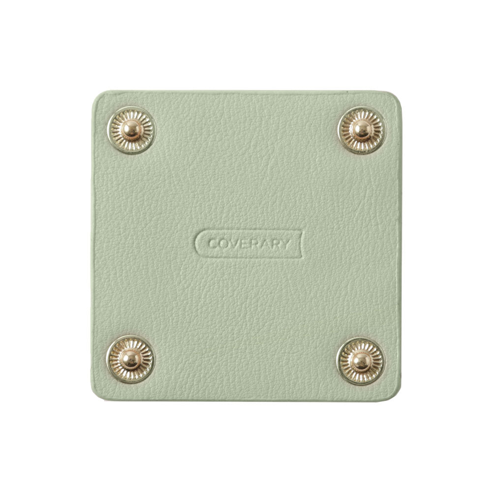 Cuir végan couleur pastel terne aspect cuir lisse base à pression