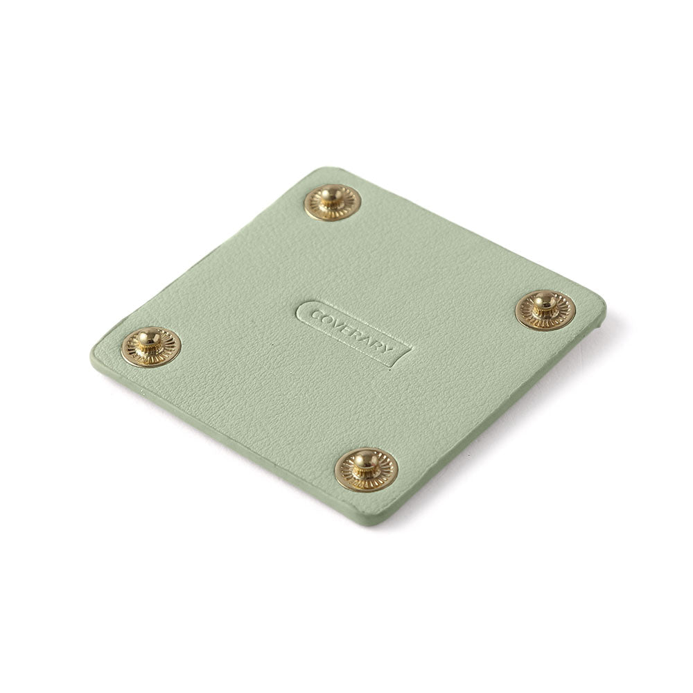 Cuir végan couleur pastel terne aspect cuir lisse base à pression