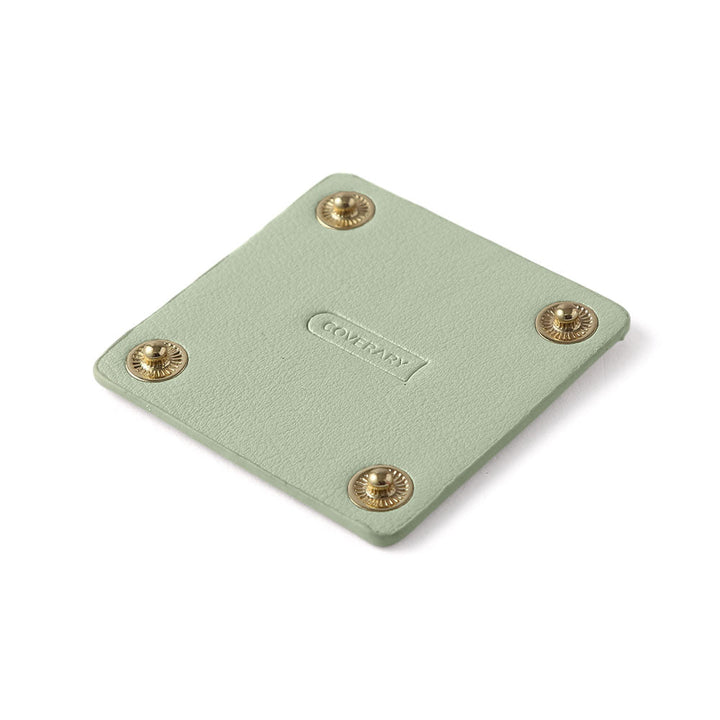 Cuir végan couleur pastel terne aspect cuir lisse base à pression