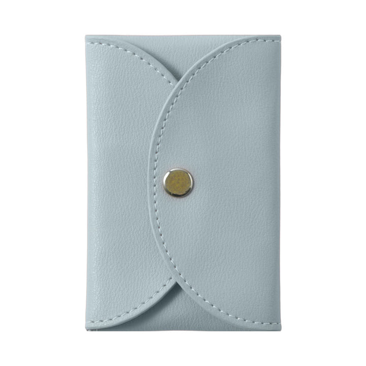 Cuir végan couleur pastel terne aspect cuir lisse avec bouton-pression plus 1