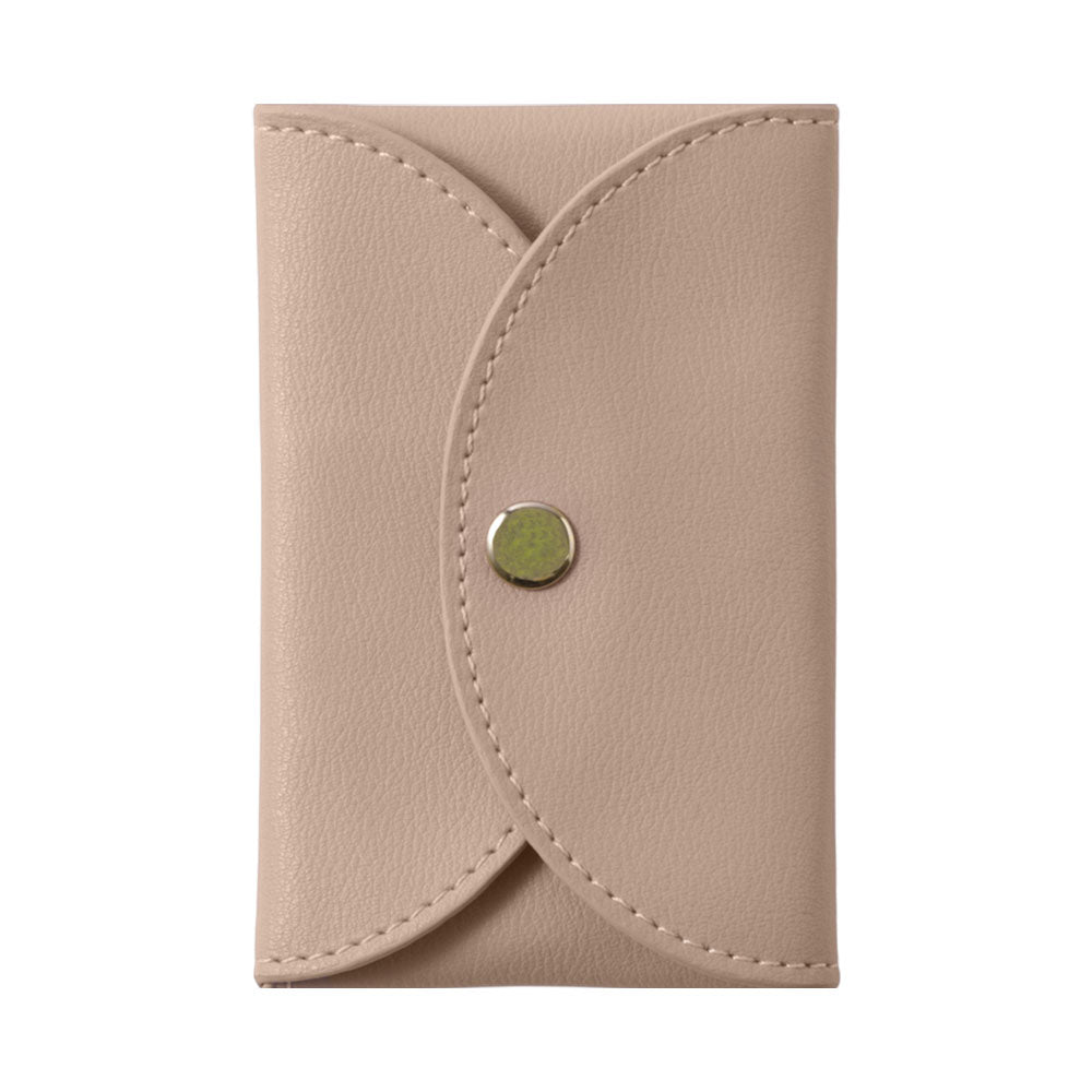 Cuir végan couleur pastel terne aspect cuir lisse avec bouton-pression plus 1