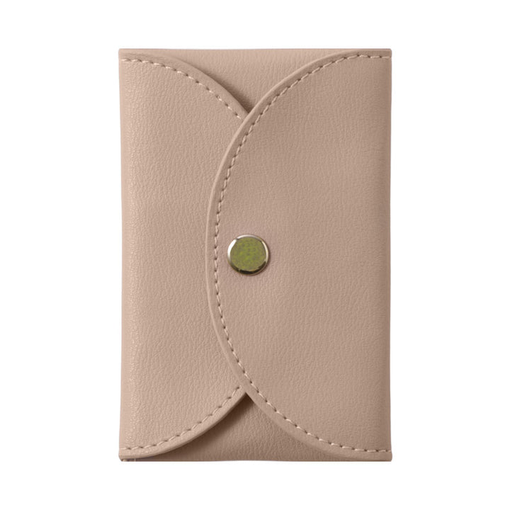 Cuir végan couleur pastel terne aspect cuir lisse avec bouton-pression plus 1