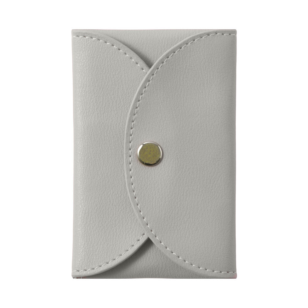 Cuir végan couleur pastel terne aspect cuir lisse avec bouton-pression plus 1