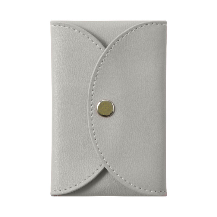 Cuir végan couleur pastel terne aspect cuir lisse avec bouton-pression plus 1