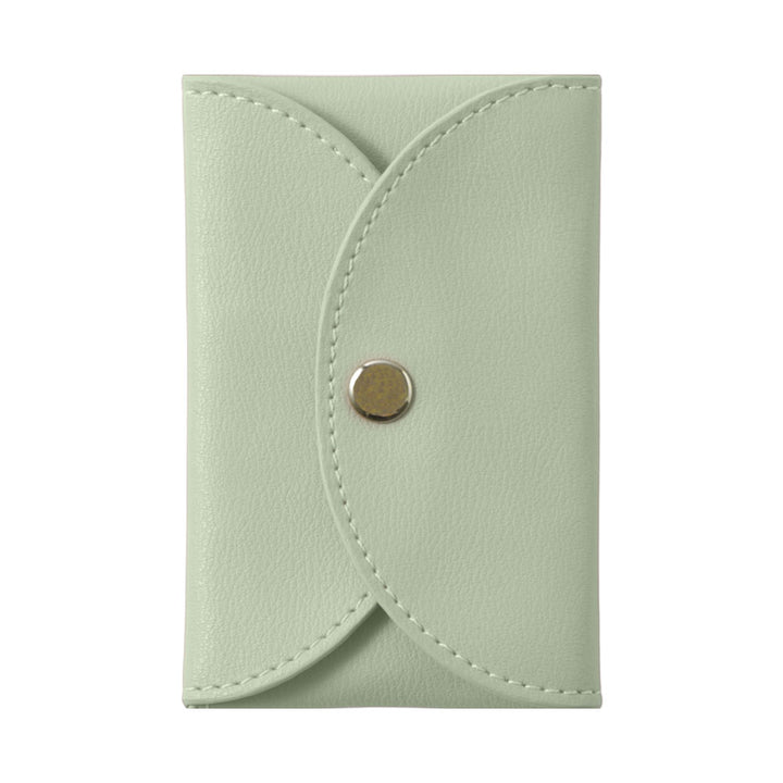 Cuir végan couleur pastel terne aspect cuir lisse avec bouton-pression plus 1