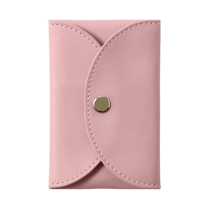 Cuir végan couleur pastel terne aspect cuir lisse avec bouton-pression plus 1