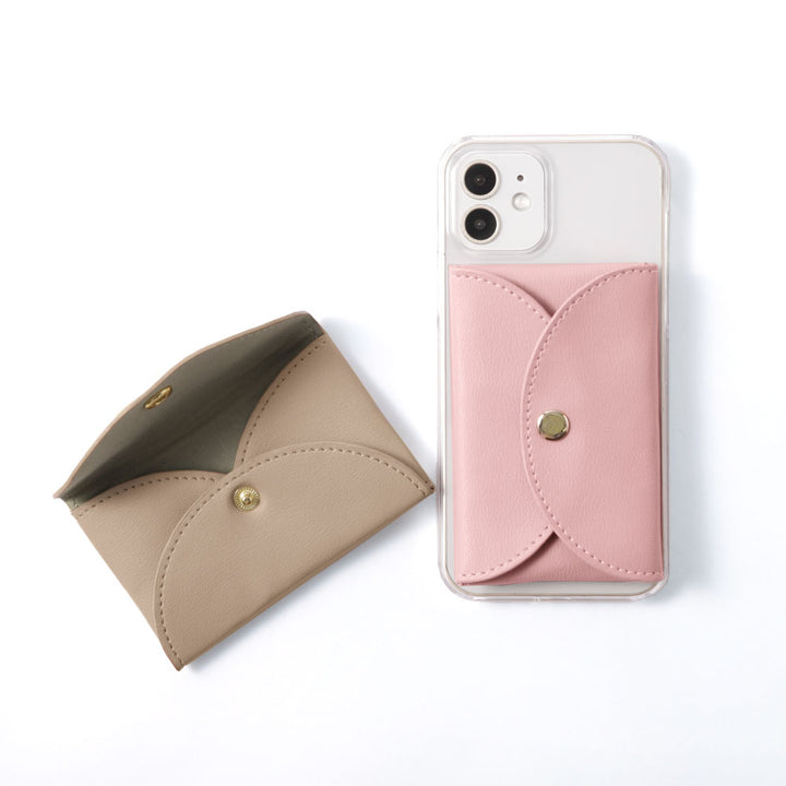 Cuir végan couleur pastel terne aspect cuir lisse avec bouton-pression plus 1