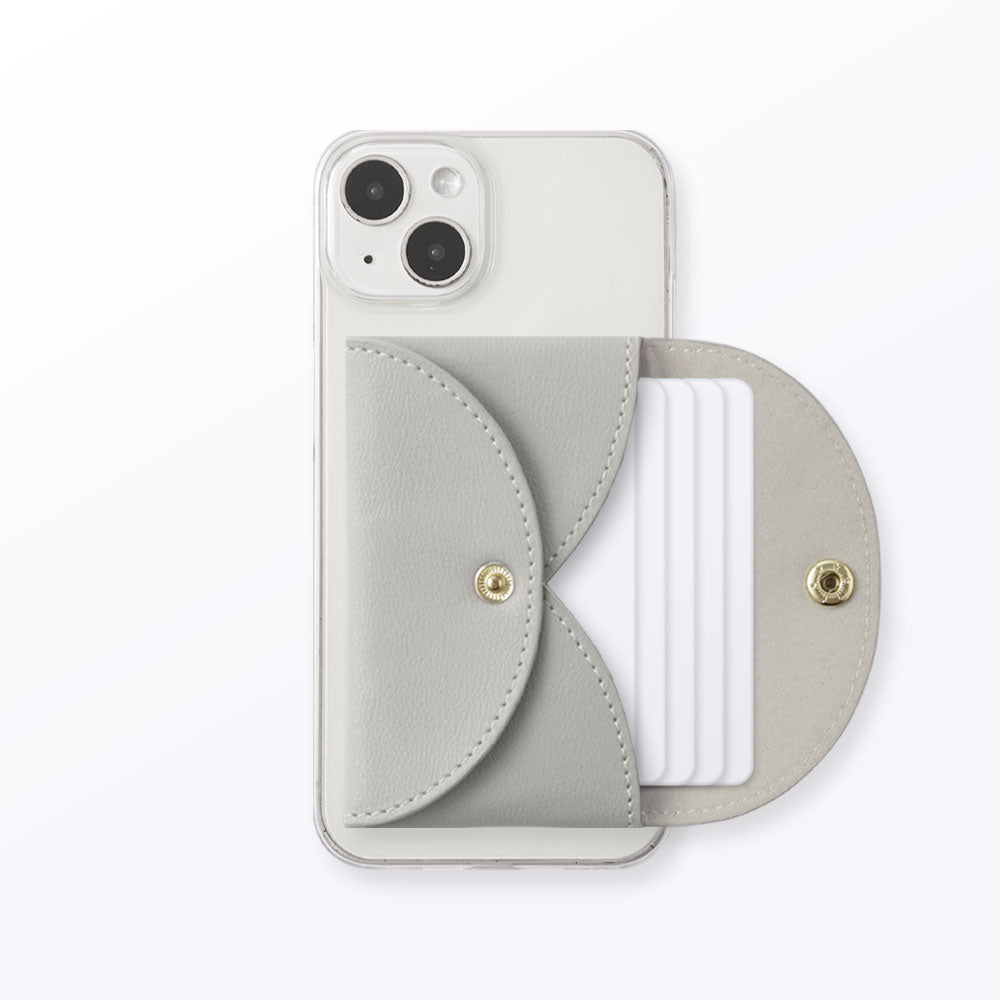 Cuir végan couleur pastel terne aspect cuir lisse avec bouton-pression plus 1