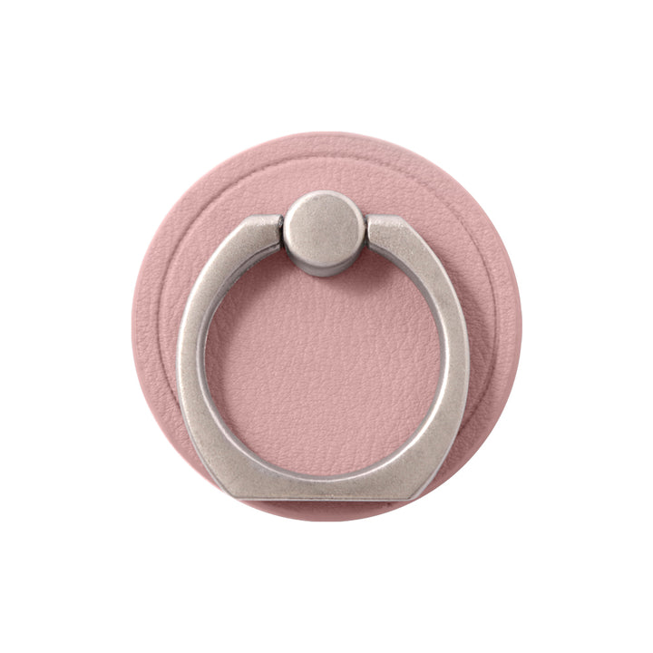 ヴィーガンレザー くすみパステルカラー スムースレザー調 スマホリング