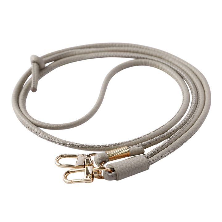 Vegan leather textured round cord shoulder strap