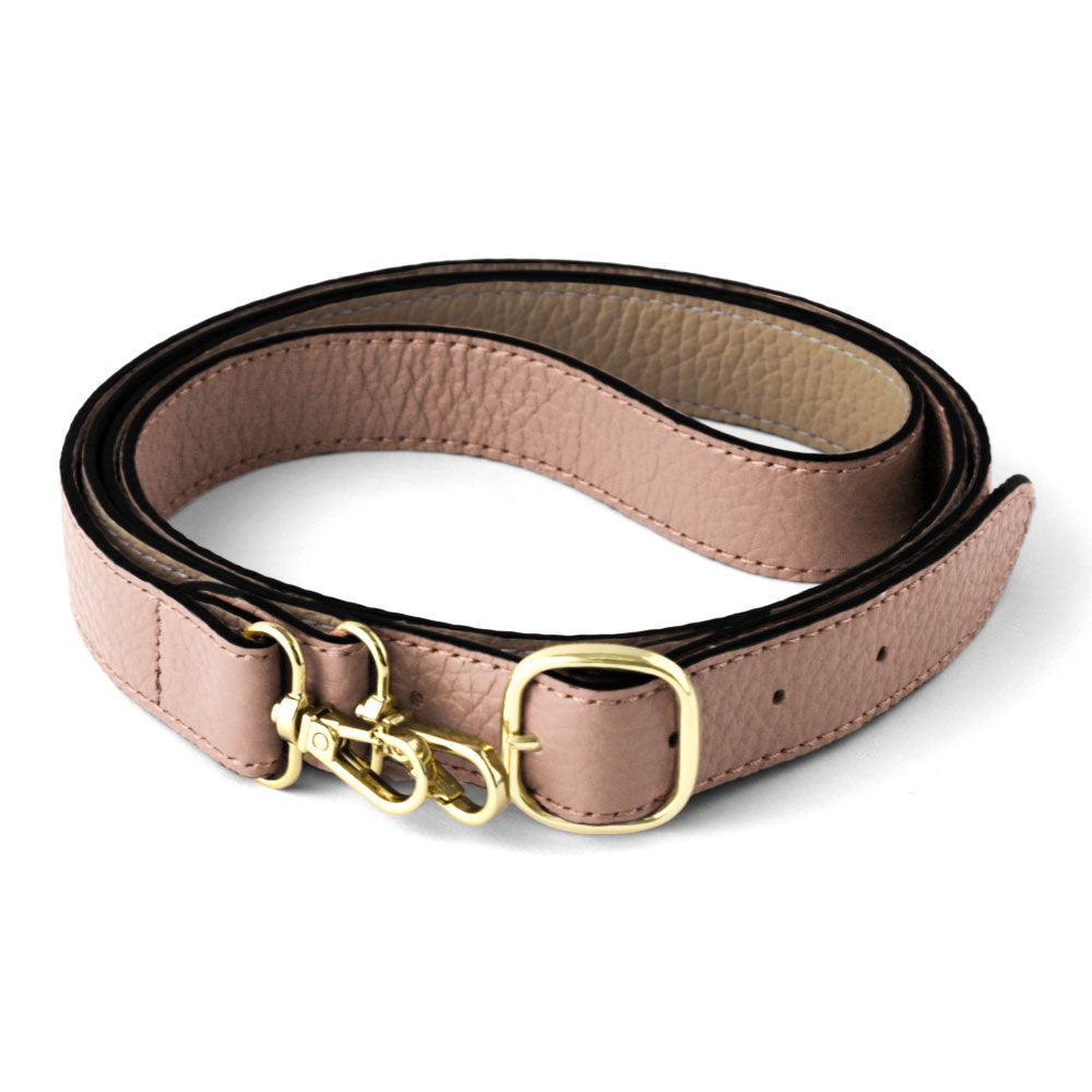 本革 イタリアンシュリンクレザー バイカラー 幅広ショルダーストラップ