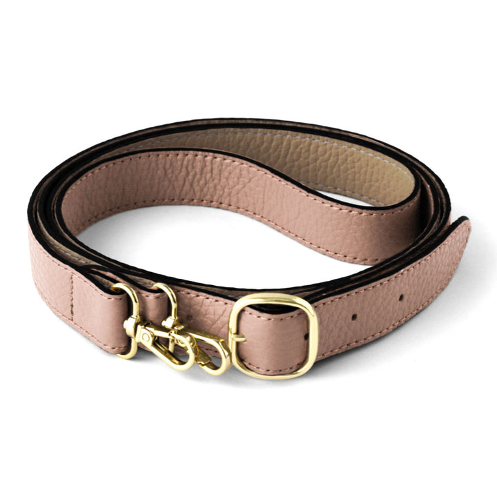 本革 イタリアンシュリンクレザー バイカラー 幅広ショルダーストラップ