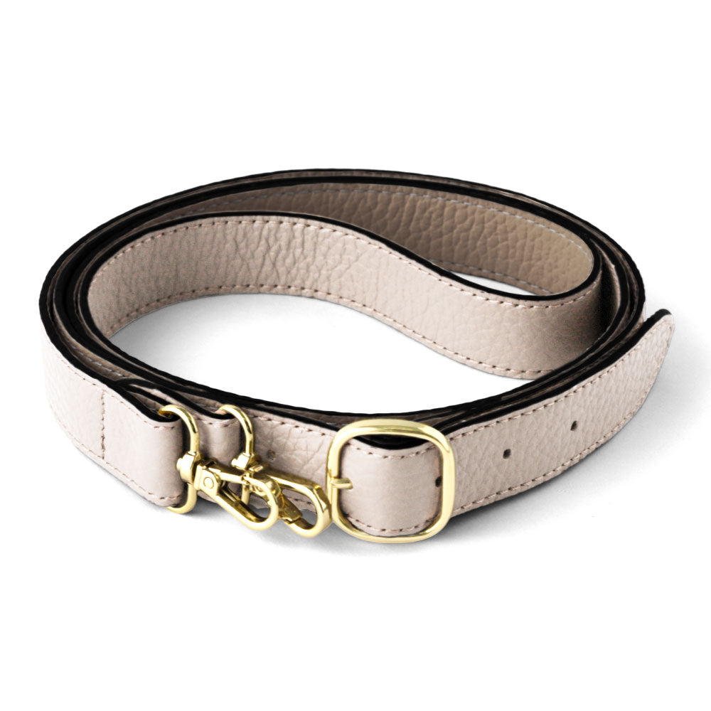 本革 イタリアンシュリンクレザー バイカラー 幅広ショルダーストラップ