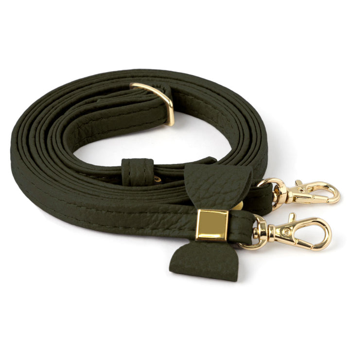 Genuine leather 32 colors Italian shrink leather selectable ribbon decoration shoulder strap