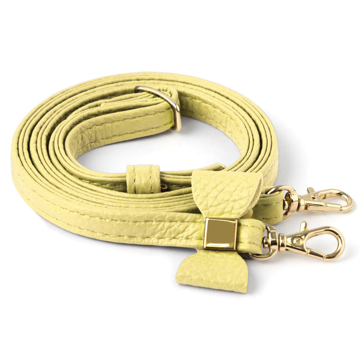 Genuine leather 32 colors Italian shrink leather selectable ribbon decoration shoulder strap
