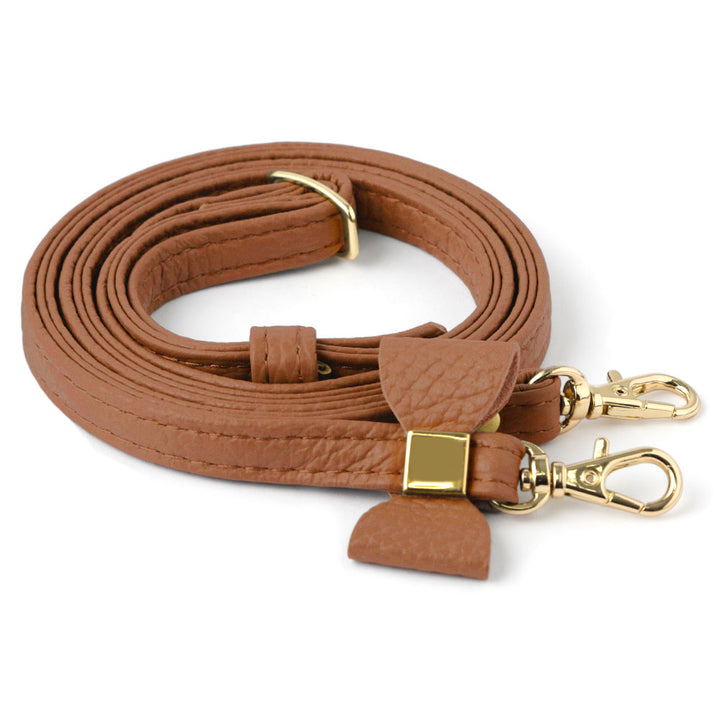 Genuine leather 32 colors Italian shrink leather selectable ribbon decoration shoulder strap