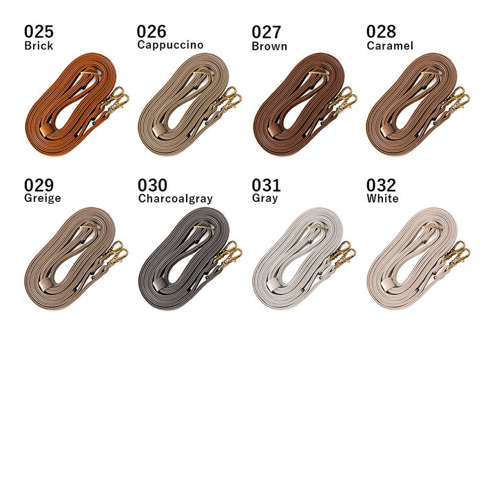 Genuine leather 32 colors Italian shrink leather selectable ribbon decoration shoulder strap