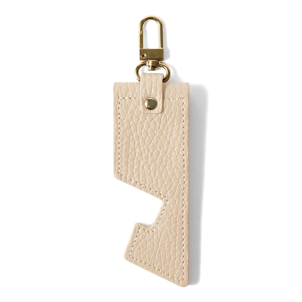 アクセサリー 本革 イタリアンシュリンクレザー スマホスタンド ミラー＆吊り下げフック付き