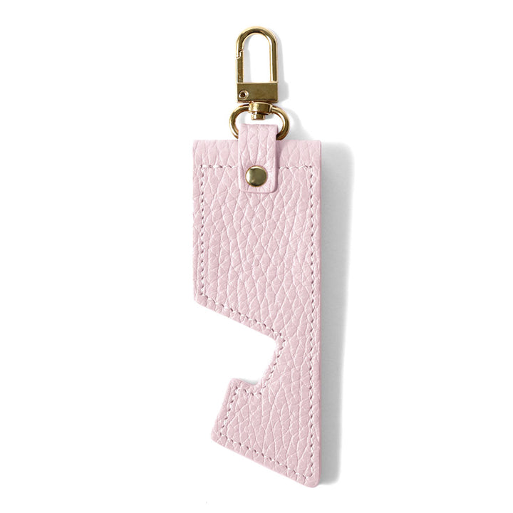 アクセサリー 本革 イタリアンシュリンクレザー スマホスタンド ミラー＆吊り下げフック付き